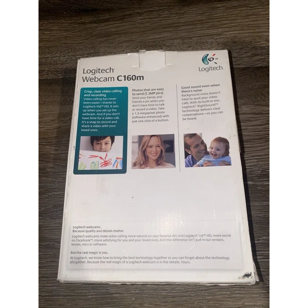 Logitech Webcam C160m VGA 1.3MP Photos Skype Yahoo & Windows Messenge
